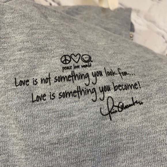 *SOLD* Peace Love World Hooded Jacket - Picture 11 of 13